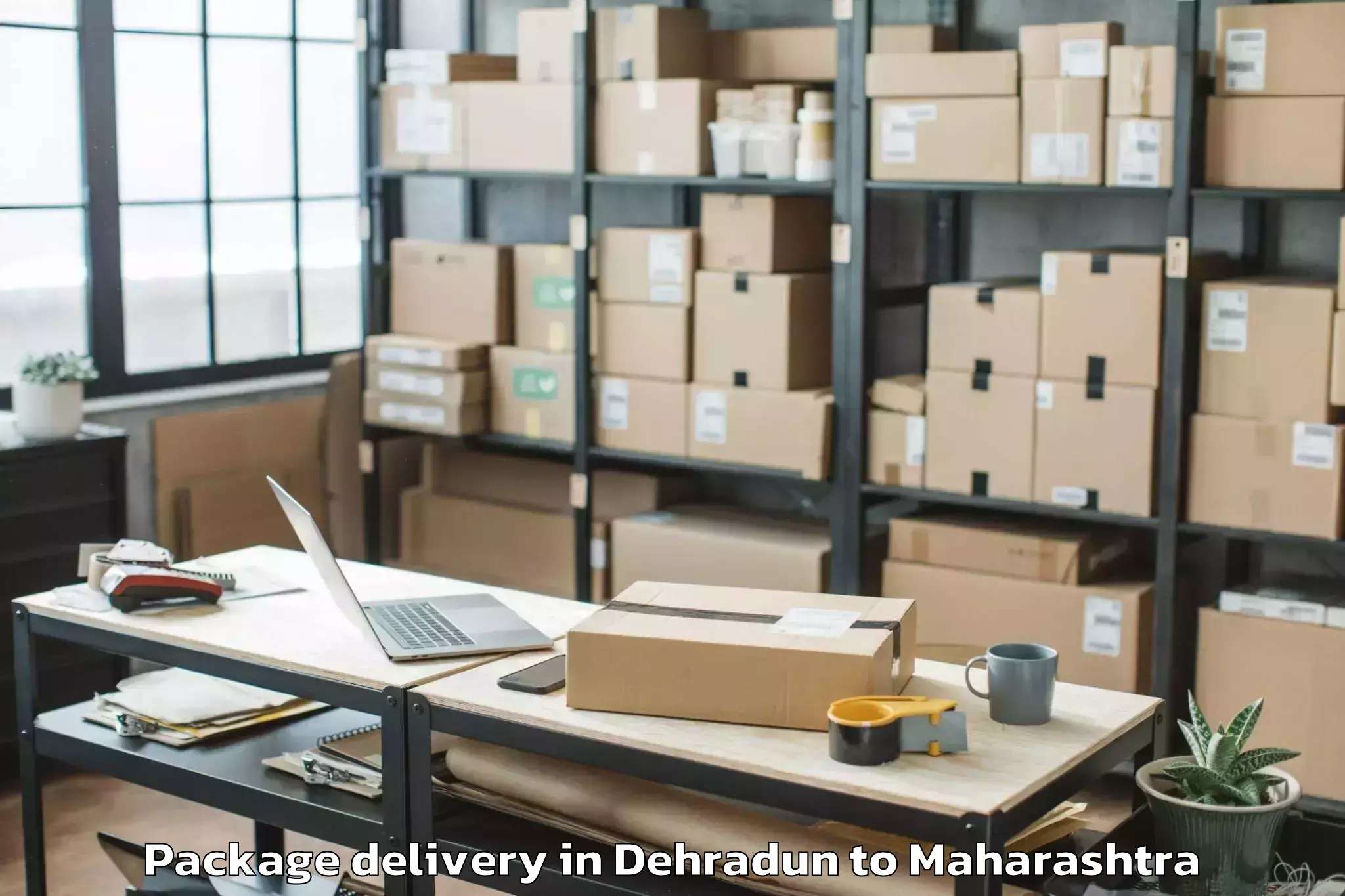 Trusted Dehradun to Pombhurna Package Delivery